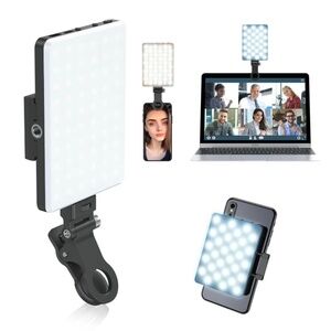 GSM Selfie Light for Phone with 60 LED, Rechargeable Clip and 3 Light Modes